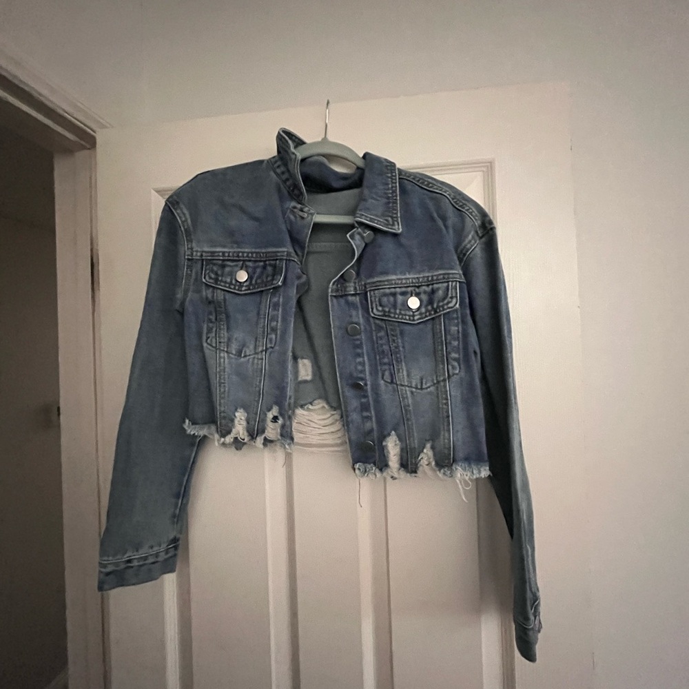 Distressed Blue Denim Jacket
